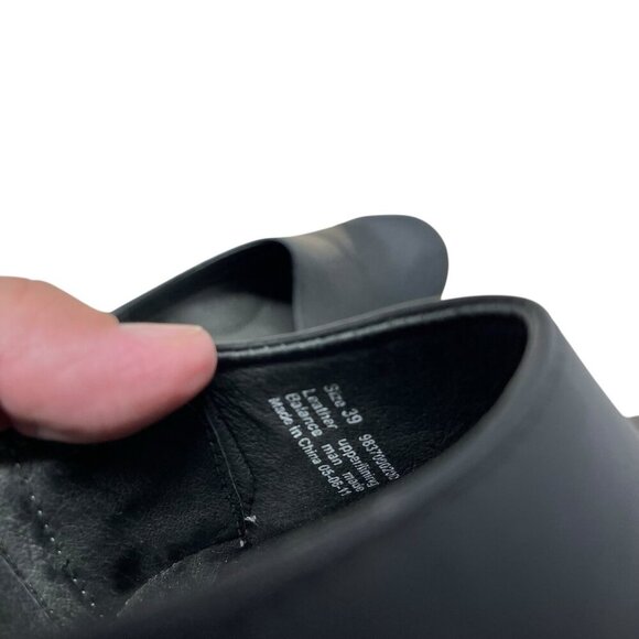 DANSKO Stacie Black Oiled Leather Clogs Slip On Work Shoes Size 39 US 8.5-9 - Picture 8 of 9